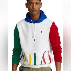 Polo Ralph Lauren big logo colorblock hoodie